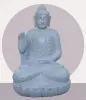 Product image 1 of the product “Seated Buddha made of Riverstone in Abhaya Position - gesture of fearlessness, H. 83cm. ”